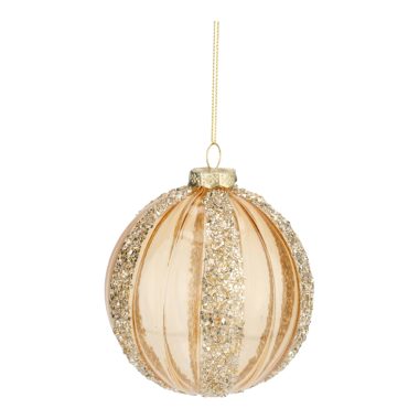 Champagne Encrusted Lined Ball 10cm