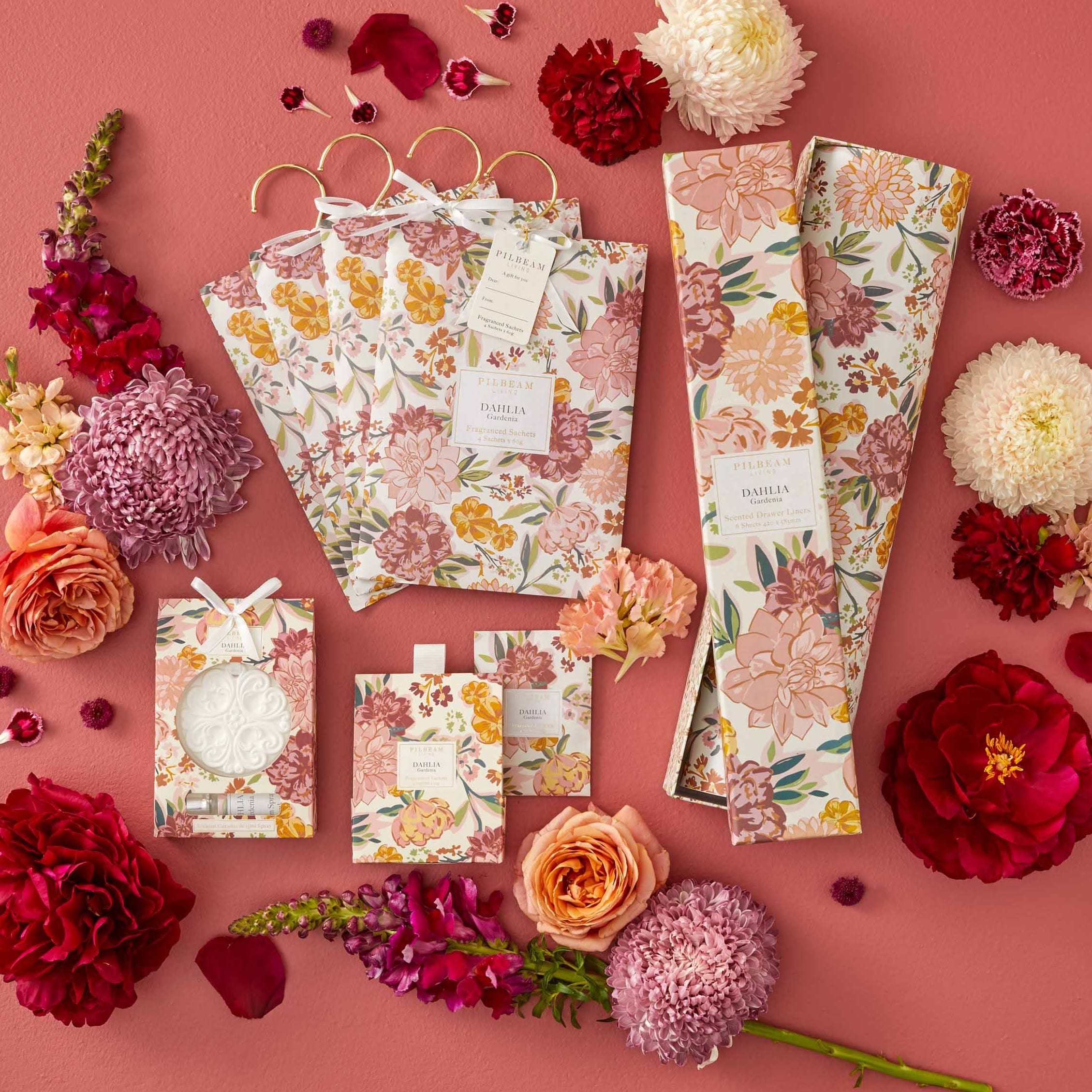 Dahlia Scented Hanging Sachets