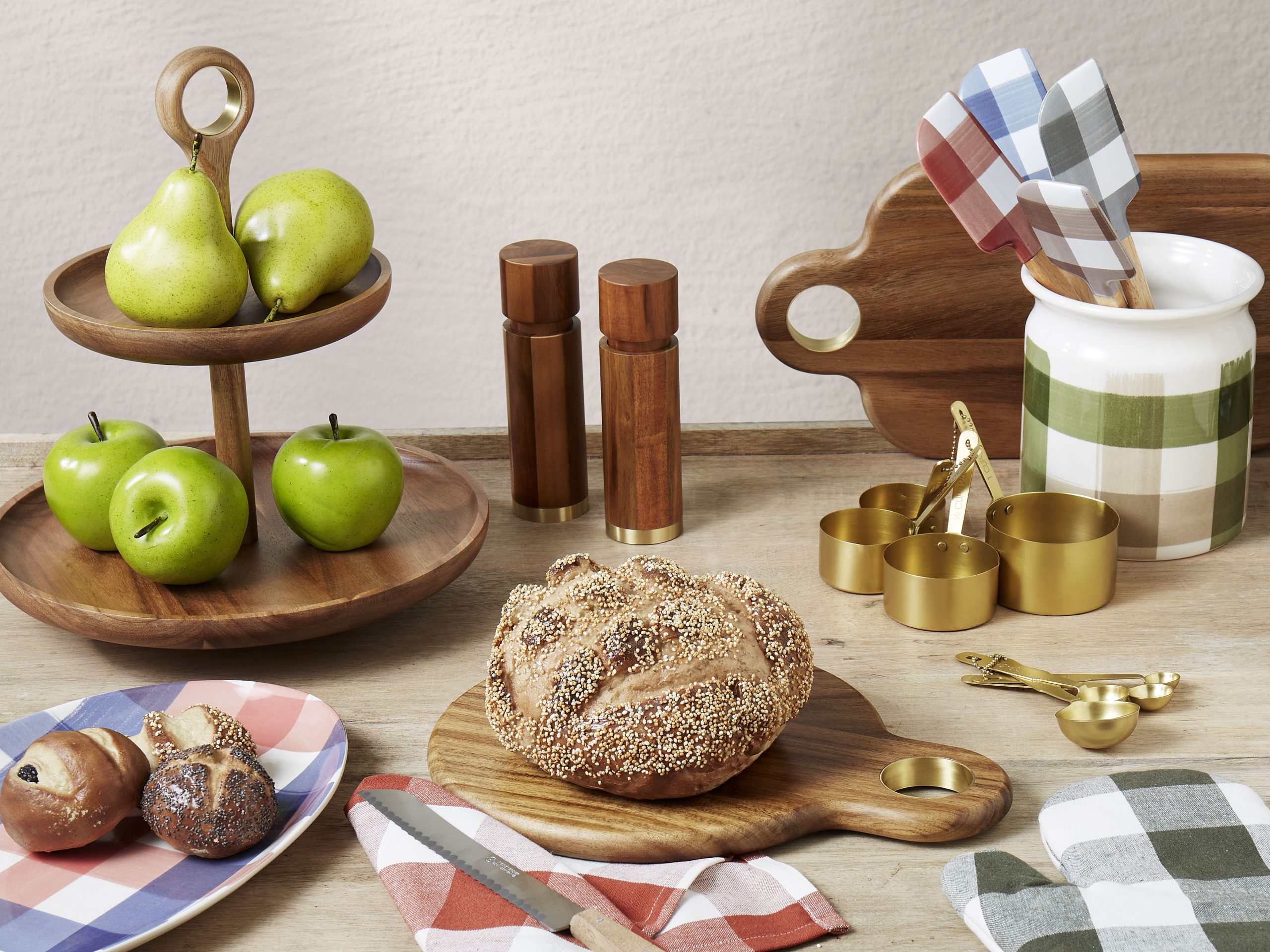 Acacia & Brass Pepper Mill