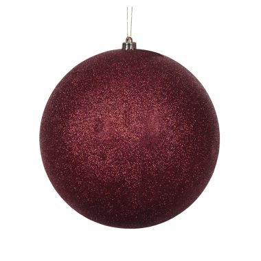 LUXE WINE GLITTERED BAUBLE 30CM