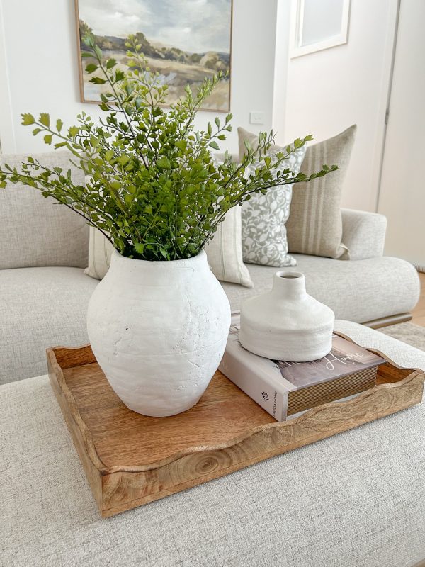 Tamsyn Sqaut Vase White