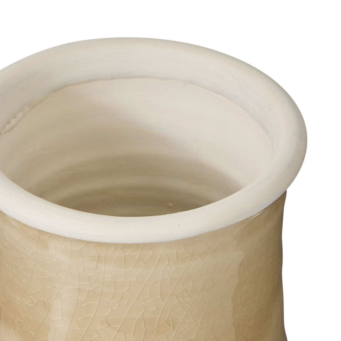 Mira Vase Taupe 13x13x24cm