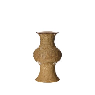 Elara Vase Reactive Light Brown