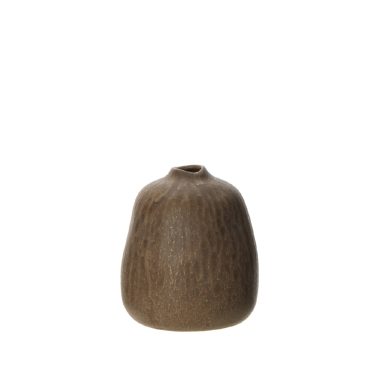 Linden Tall Pebble Vase Reactive Olive