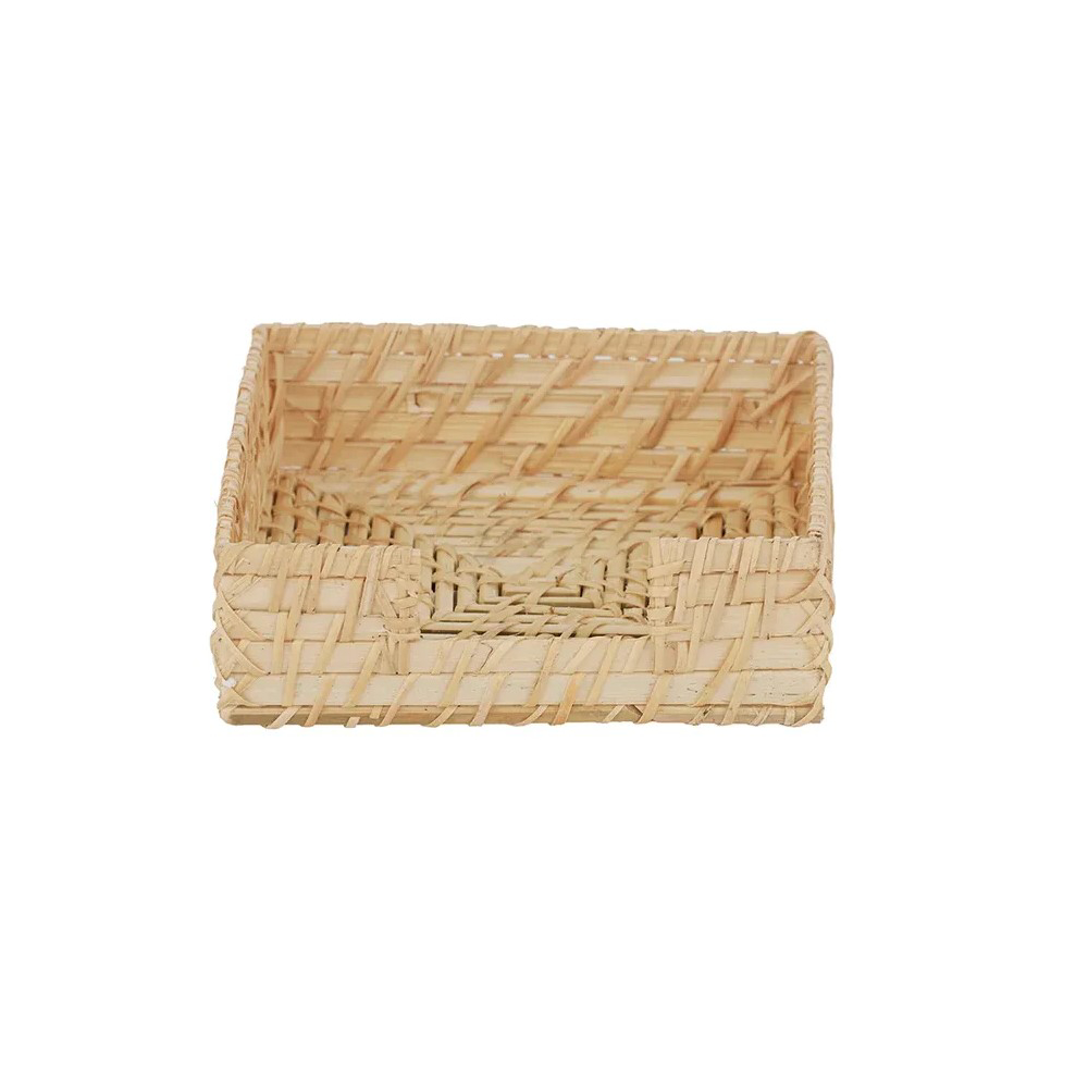 Borocay Rattan Napkin Holder 18x18cm Nat