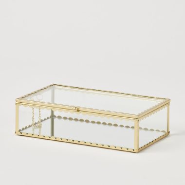 Lume Mirrored Rect. Jewellery Box