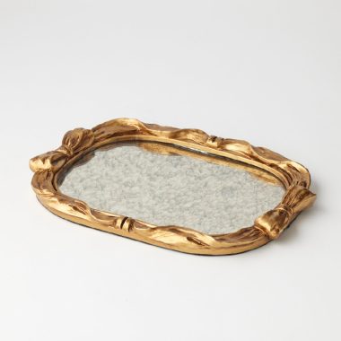 Bow Mirrored Tray Large