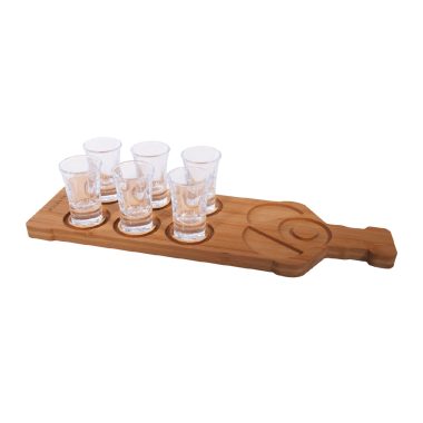 Tequila Board and Shot Glass Set