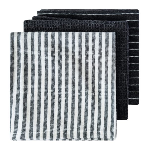 Katerina Tea Towel 3pk Charcoal