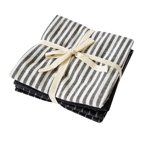 Katerina Tea Towel 3pk Charcoal