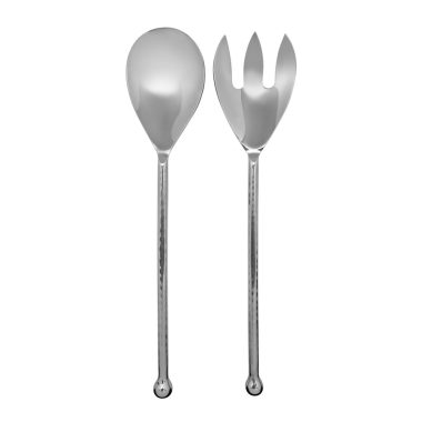 Olga Salad Servers Silver