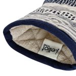 Patrick Oven Mitt 19x35cm Navy & Grey
