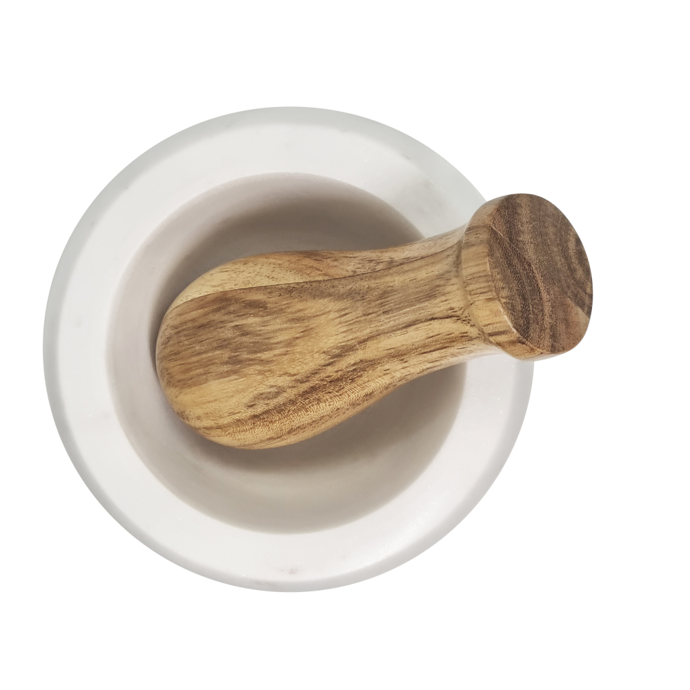 Percy Mortar & Pestle Marble & Nat