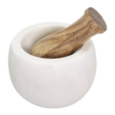 Percy Mortar & Pestle Marble & Nat