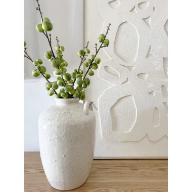 Tangier Ceramic Urn Vase Nat