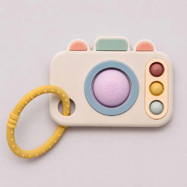 Camera Silicone Pop Teether