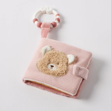 Hugglies Teddy Activity Fabric Book - Pink